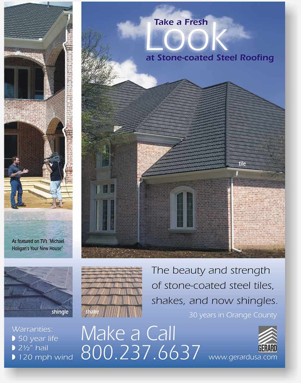 Gerard Roofs full page magazine ad Gerard Roofs full page magazine ad